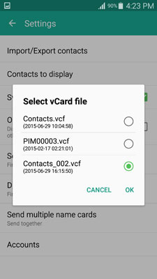 Kontakte von Samsung zu Samsung übertragen - Bild für Schritt 16