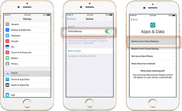 transferir contatos de iphone para iphone com icloud