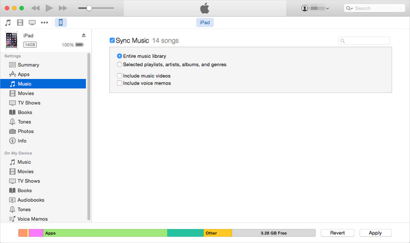 Transférer des fichiers d'un PC vers un iPad avec iTunes 