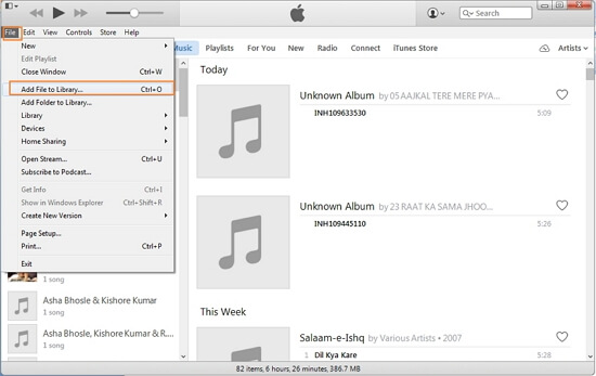 transférer de la musique de Windows Media Player vers l'iPod via iTunes