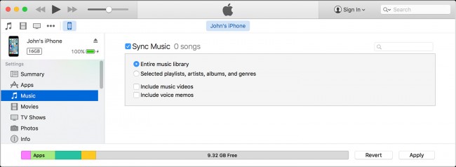 transferir músicas do iPad para o iPhone com o iTunes - passo 4