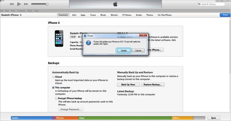 itunes windows 7 update