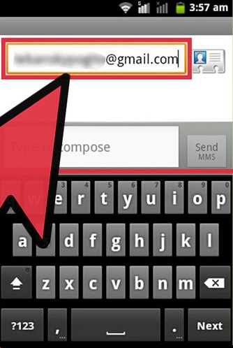 Easy steps to send text message via E-mail, or vice versa