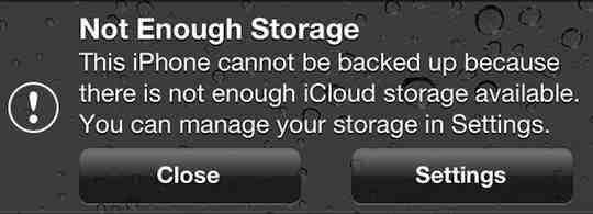 Can’t select an iCloud backup